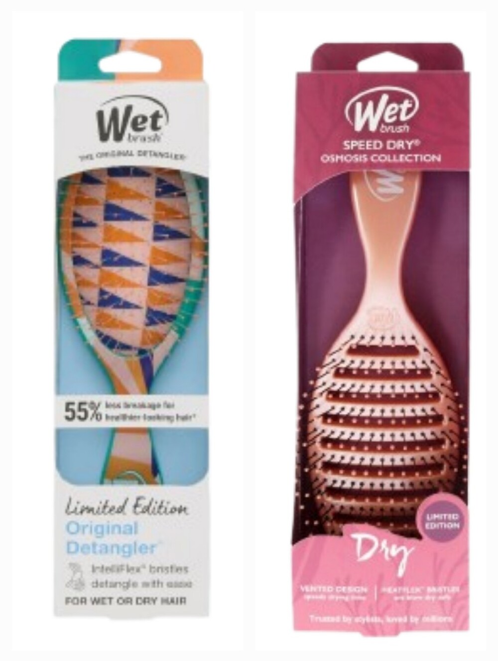 NWT Limited Edition Wet Brushes (Peach/Multicolor)